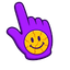 Smiley Cracking Face pointer cursor