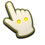 Spooky Green Rim Ghost Cursor pointer cursor