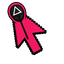 Squid Game Pink Guard Cursor default cursor