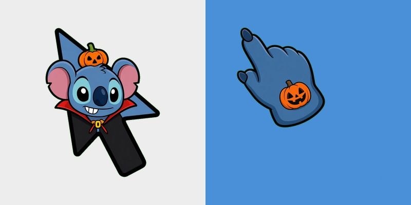 Stitch Halloween Cursor