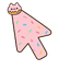 Strawberry Sprinkle Cat Cursor default cursor