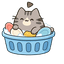 Sudsy Grey Tabby pointer cursor