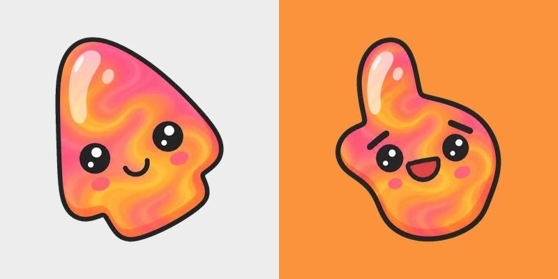 Sunset Swirl Blob