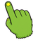 Teal Cyclops Monster Cursor pointer cursor