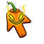 Toothy Glowing Pumpkin Cursor default cursor