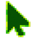 Toxic Lime Pixel Cursor default cursor