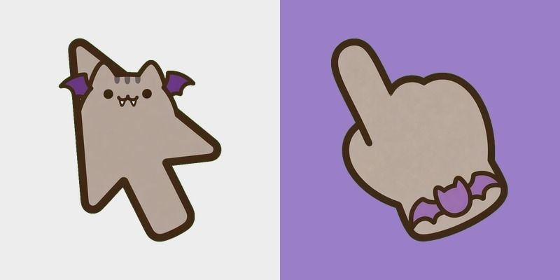 Vampire Bat Cat Cursor