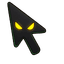 Yellow Eyes Black Cat Cursor default cursor