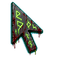 Zombie Thunder Hammer Cursor default cursor