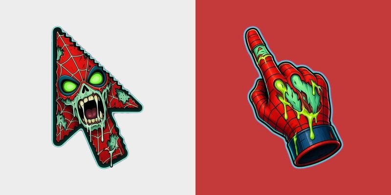 Zombie Web Mask Cursor