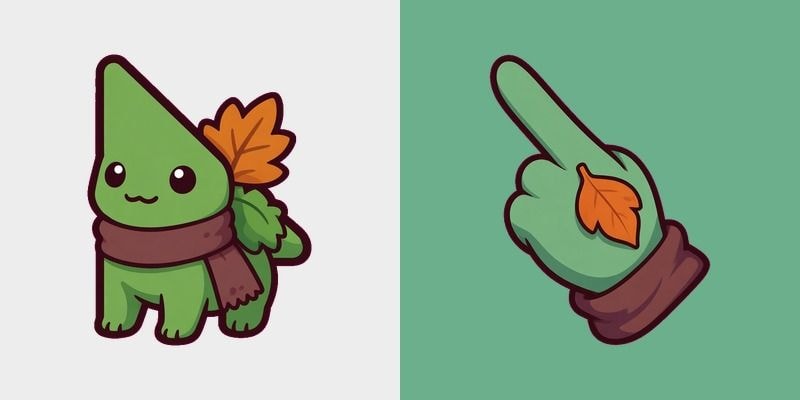 Autumn Leaf Bulbasaur Cursor