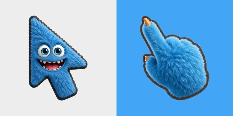 Azure Spike Horn Monster Cursor