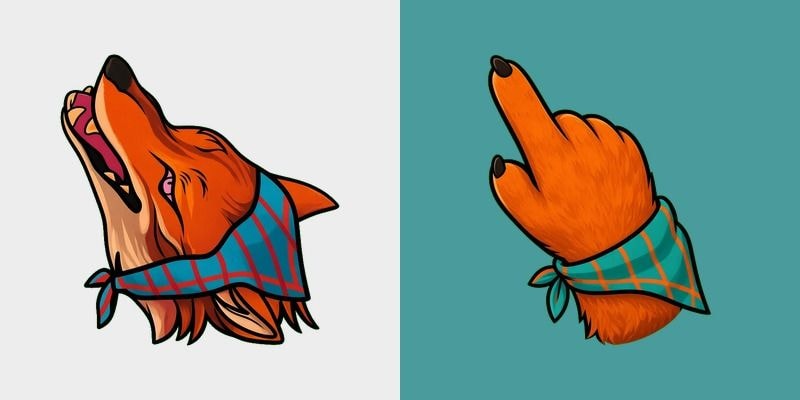 Bandana Woodland Fox Cursor