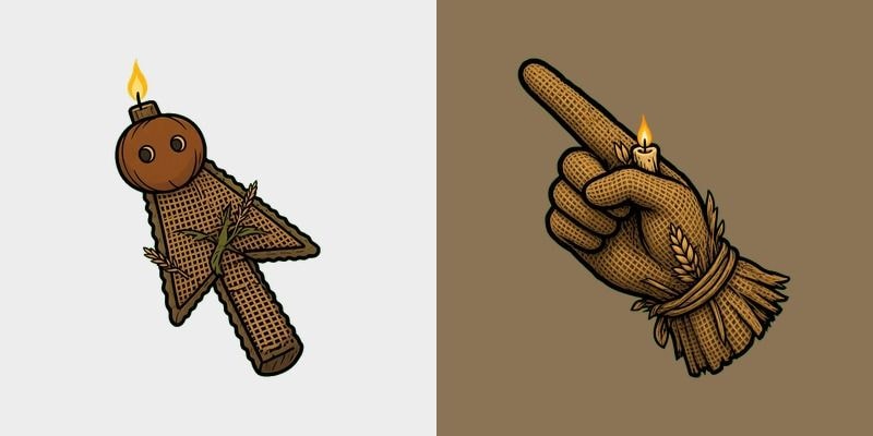 Burlap Candle Gourd Cursor