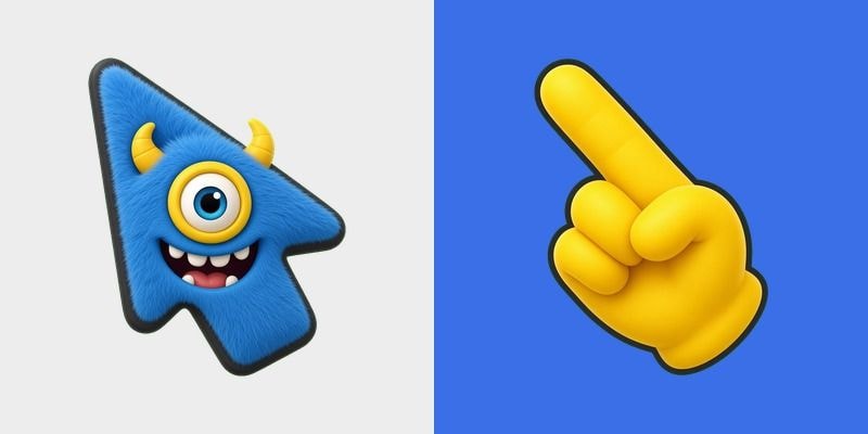 Cobalt Cyclops Ball Monster Cursor