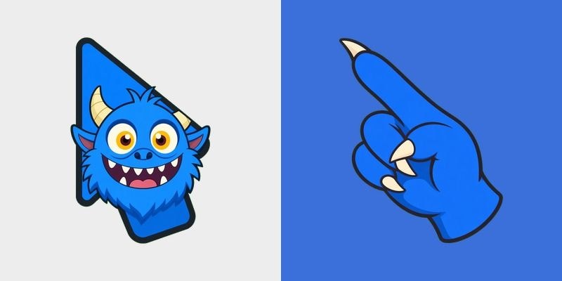 Cobalt Fang Horn Monster Cursor