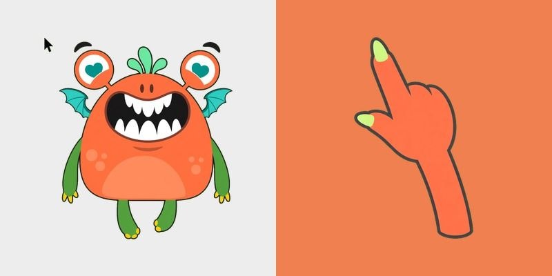 Coral Stalk Eye Monster Cursor