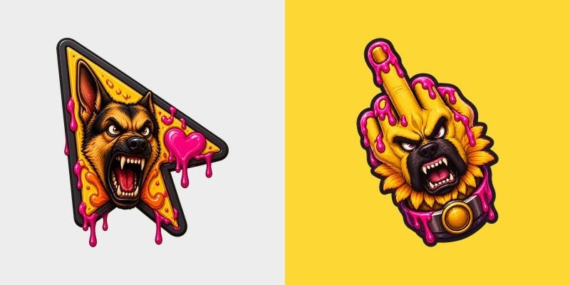 Custom Cursor Angry Dog
