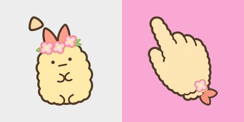 Cute Fried Shrimp Tail cursor preview