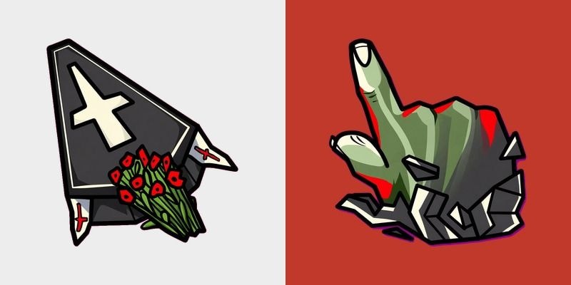 Flower Coffin Grave Cursor