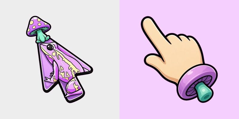 Glow Fantasy Mushroom Cursor