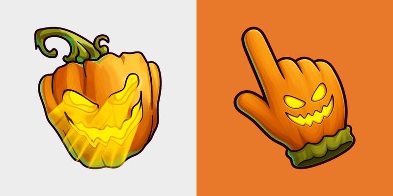 Glowing Jack-o-lantern Cursor