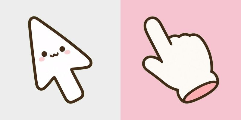 Kawaii Blush Ghost Cursor