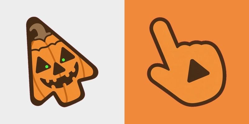 Kawaii Jack O Lantern Cursor
