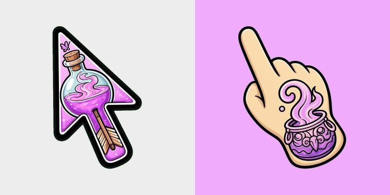 Lilac Potion Vapor Cursor