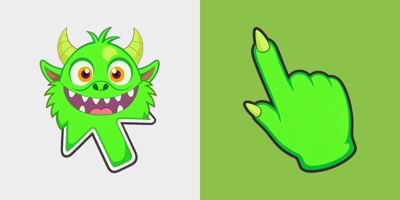 Lime Fang Horn Monster Cursor