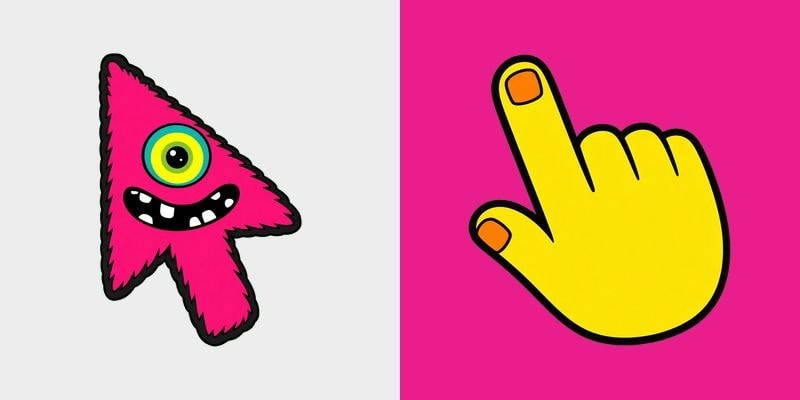 Magenta Cyclops Monster Cursor