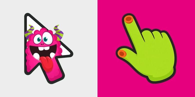 Magenta Grip Cloud Monster Cursor