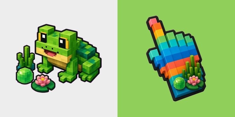 Minecraft Frog Voxel