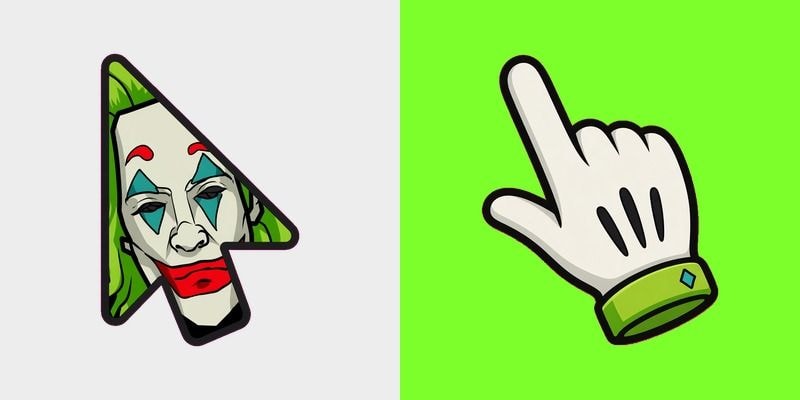 Modern Joker Portrait Cursor