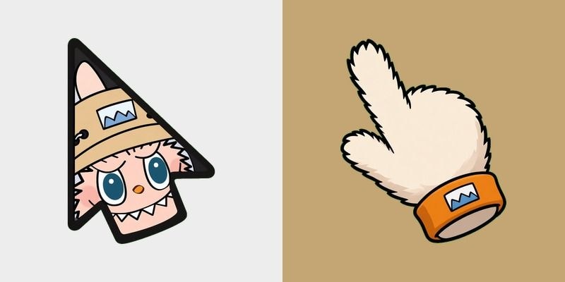 Mountain Bucket Hat Labubu Cursor