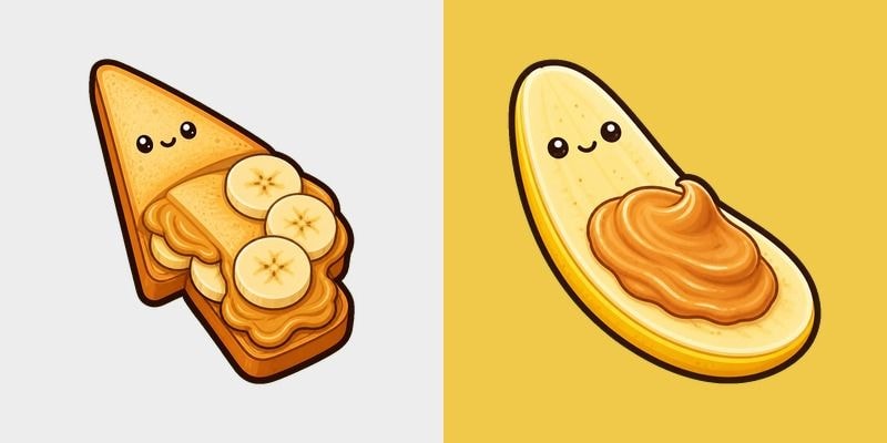 Peanut Butter Banana cursor preview