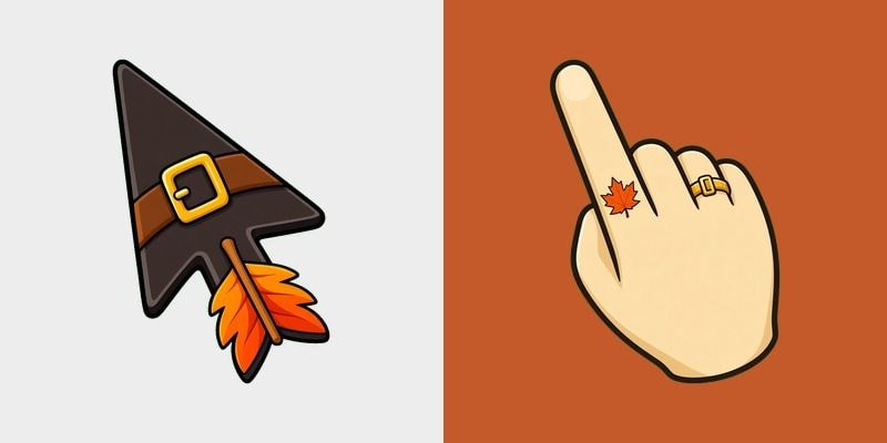 Pilgrim Hat Maple Leaf Cursor