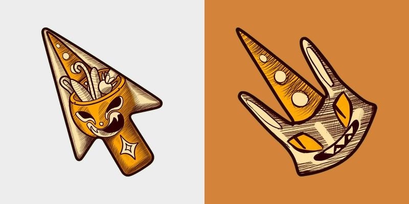 Pumpkin Candy Bucket Cursor