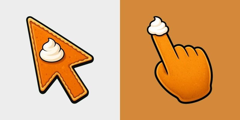 Pumpkin Pie Whipped Cream Cursor