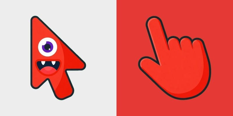 Red Cyclops Squish Monster Cursor