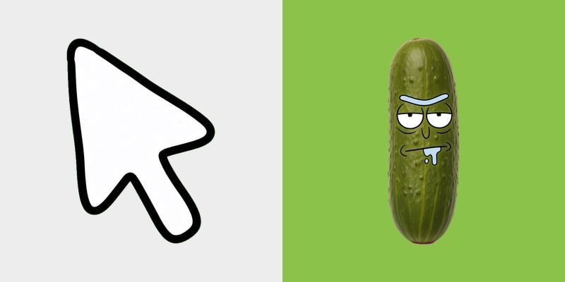 Rick and Morty Pickle Rick Cursor