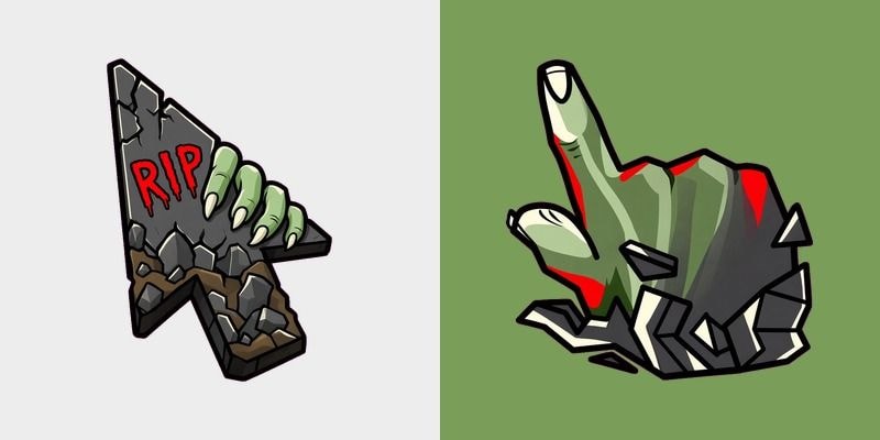 Rising Zombie Hand Cursor