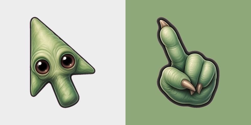 Sage Wrinkled Ear Imp Cursor