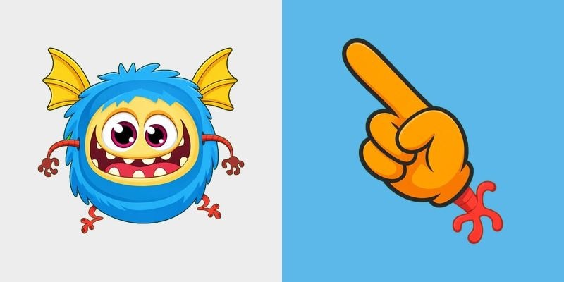 Sky Fin Tube Monster Cursor