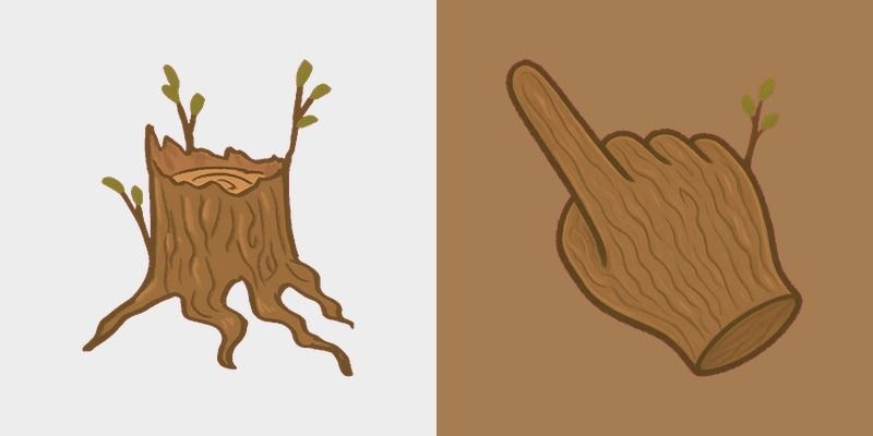 Sprouting Tree Stump Cursor