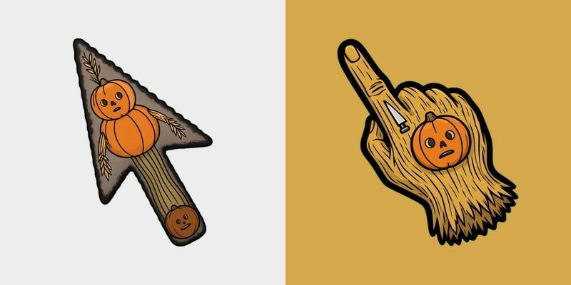 Stacked Pumpkin Carver Cursor