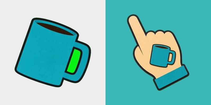 Teal Coffee Mug Cursor