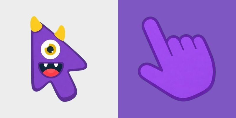 Violet Horn Squish Monster Cursor