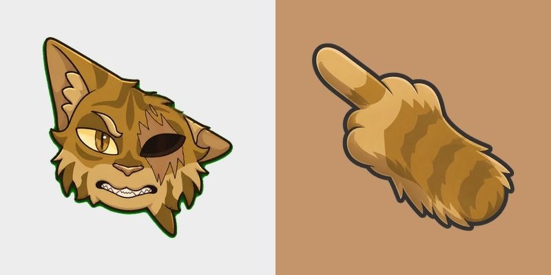 Warrior Cats One Eye Cute Cursor Pack