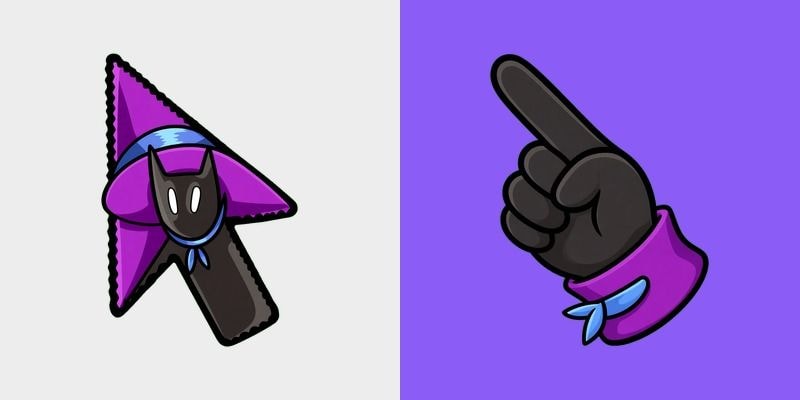 Witch Hat Black Cat Cursor